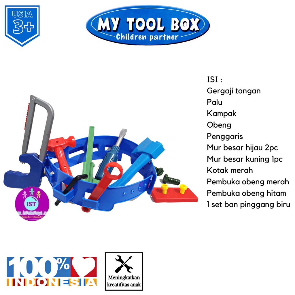 MWN Mainan Anak My Tool Box Koper No.F1679-T