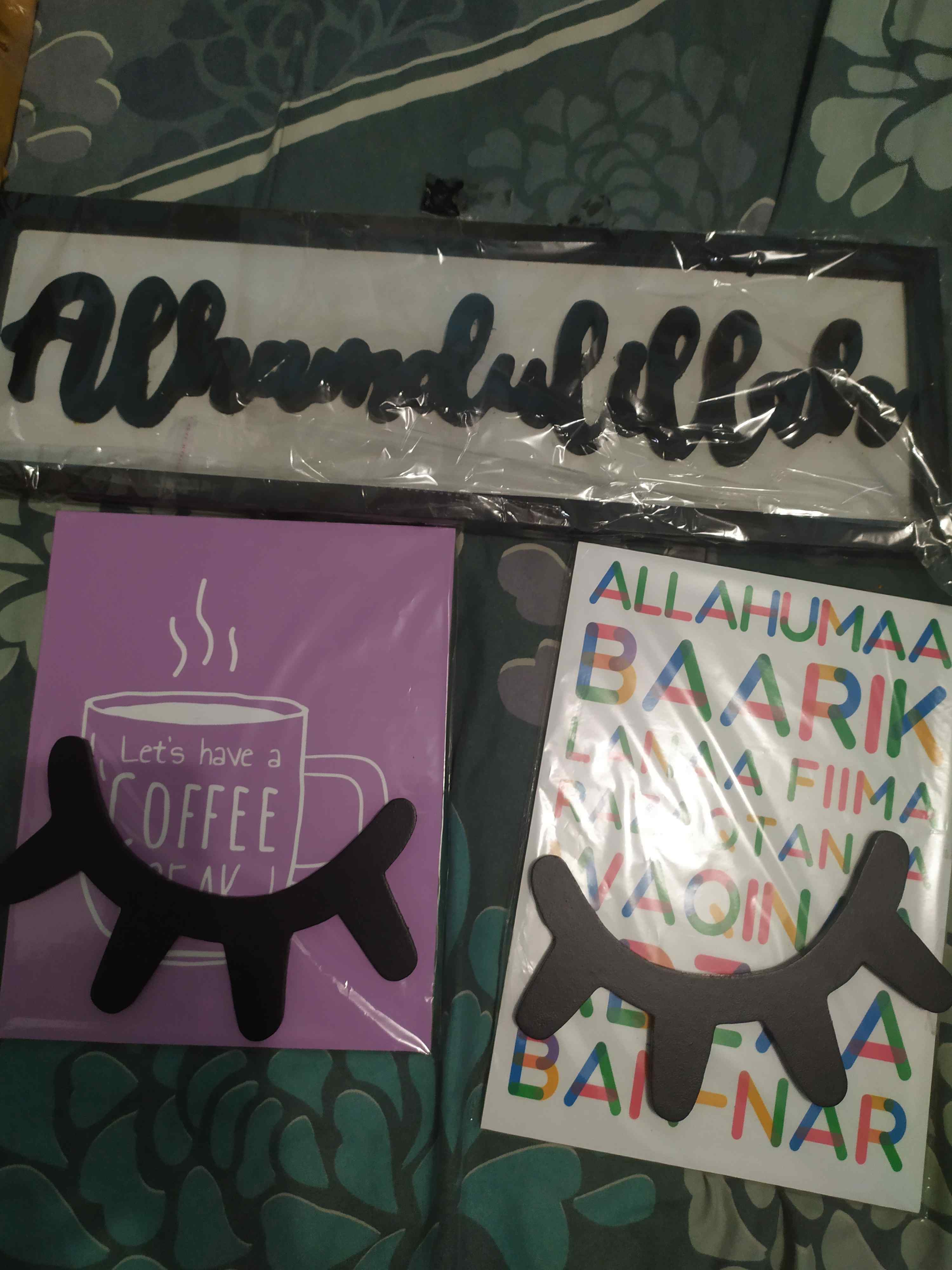 [a31-a32] Hiasan Dinding Walldecor Poster Tulisan Doa Sehari - Hari