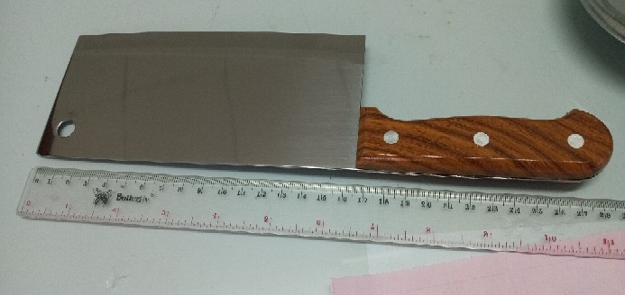 Pisau Golok / Pisau Daging / Pisau Cincang Stainless Steel Gagang Kayu