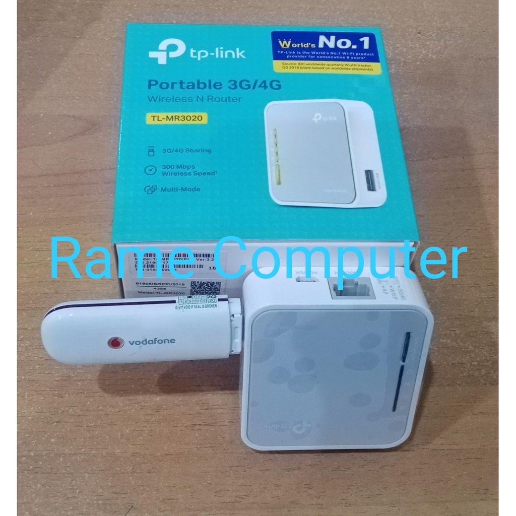 Paket Internet Murah Modem 3G vodafone huawei k3765 + Router Tp-LINK TL-MR3020