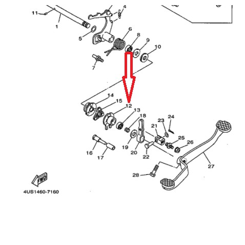 guide shift rumah pelor segitiga perseneling alfa sigma force 1 f1zr f1z r ori ygp