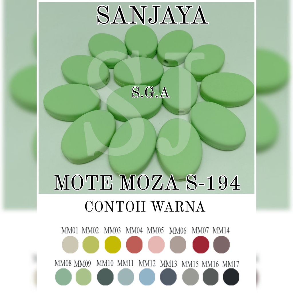 MOTE MOZA / MANIK LONJONG PIPIH / MANIK MOZA DOF / MANIK MOZA LONJONG PIPIH / MOTE MOZA S-194