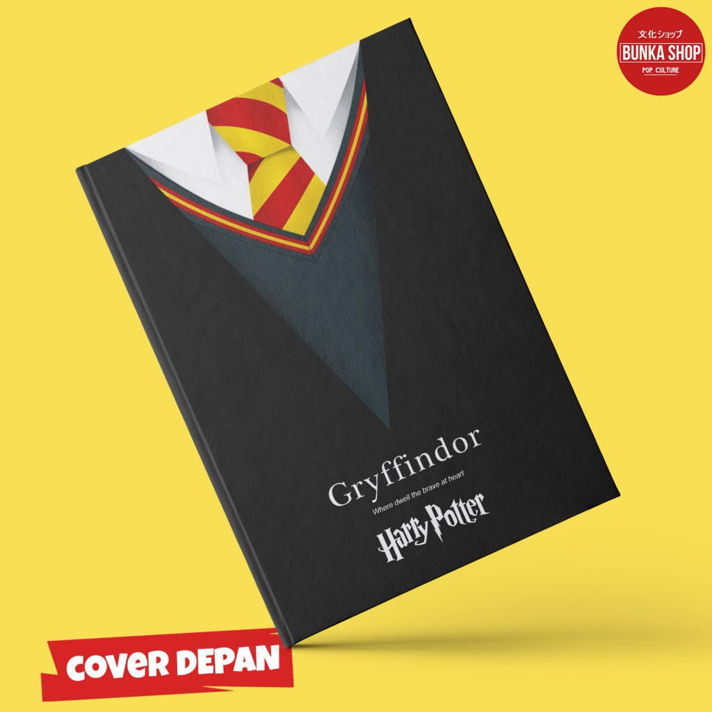 

Notebook Harry Potter Asrama Seragam Gryffindor Hardcover A5 Buku Tulis Catatan Note Agenda Planner
