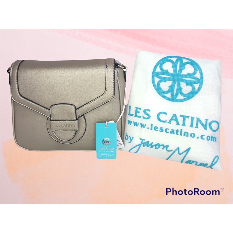 TAS LES CATINO ORIGIQNAL TAS SELEMPANG BRONZE OISHIFLAP CROSSBODY
