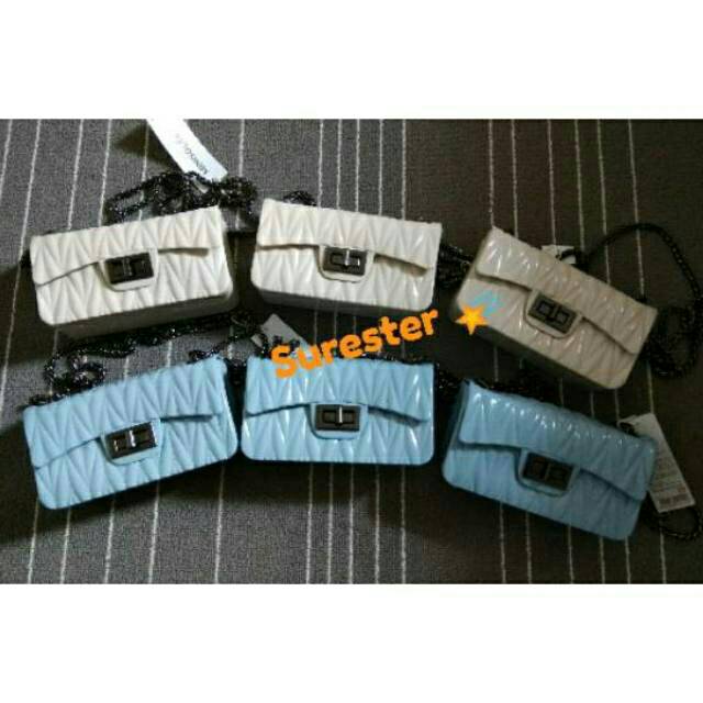 Tas MINISO Jelly Selempang Original