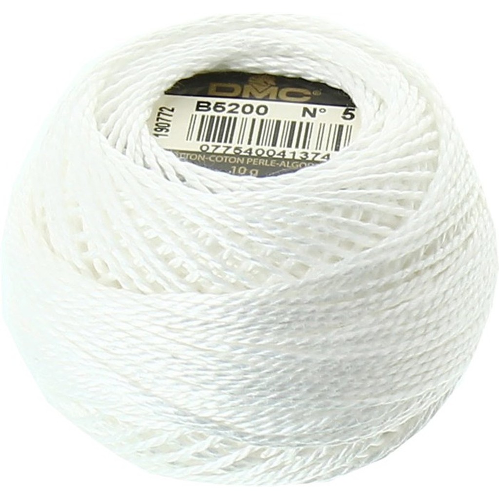 Benang Sulam DMC Art 116 Cotton Perle Pearl Ball Size 5 Kode B5200