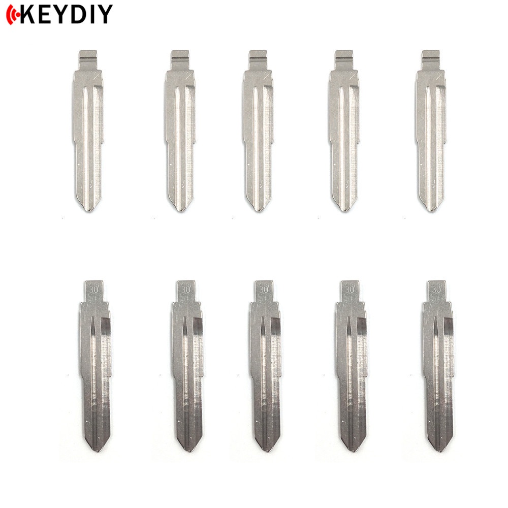 10pcs / lot Kunci Remote KD Kosong Bahan Metal Model Flip 30# Vvdi / JMD Untuk Zhonghua Junjie Zunchi Kubao SGMW