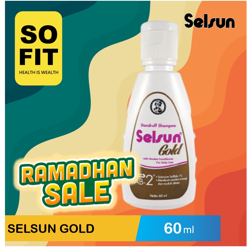 Selsun GOLD Shampoo 60ml / Selsun Shampoo / Selsun Shampo