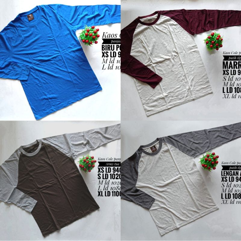 Kaos cole lengan panjang
