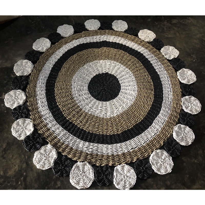Custom Rug Seagrass Bulat/ Rug Matahari/ Rug Persegi Panjang