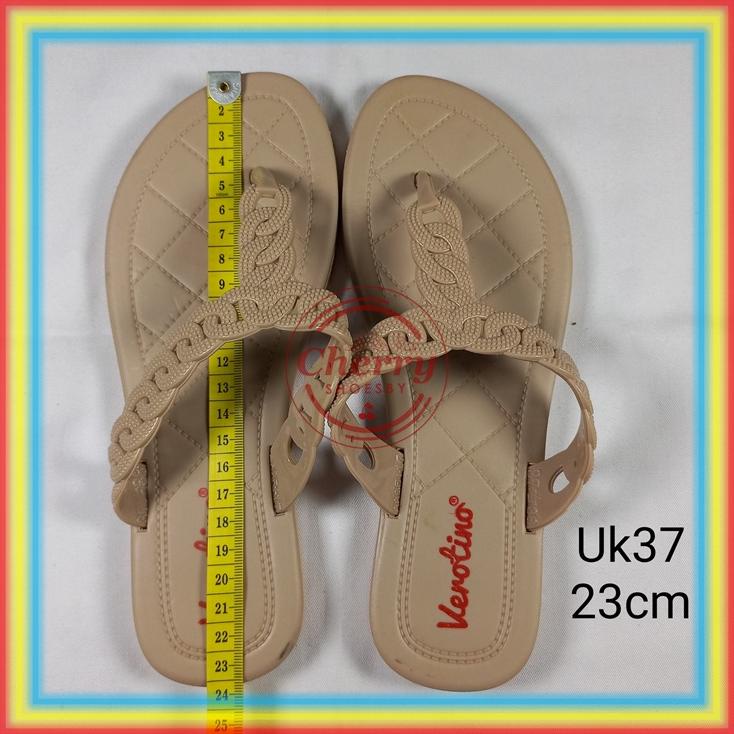 8325-16 Sandal Jepit Kepang Wanita Verotino Sendal Cewek Birken Kerut Jelly Karet Lentur