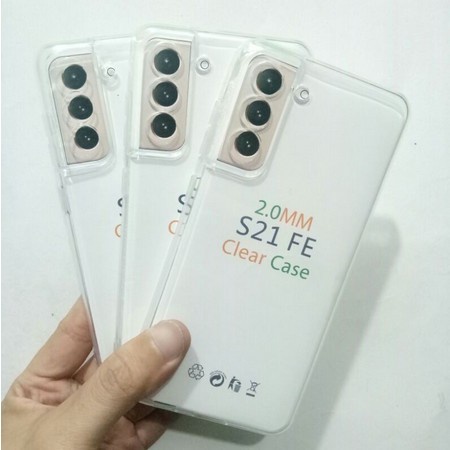 SAMSUNG S21 FE S20 FE M14 5G M10 M20 M30 M30S CASE HD BENING SOFTCASE 2.00mm CLEAR TRANSPARAN SILIKON KARET CASING COVER PELINDUNG BELAKANG s21fe