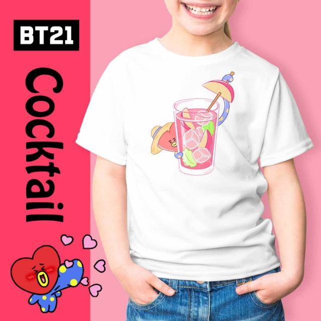 Cocktail BT 21 kaos oblong pria wanita anak couple family custom