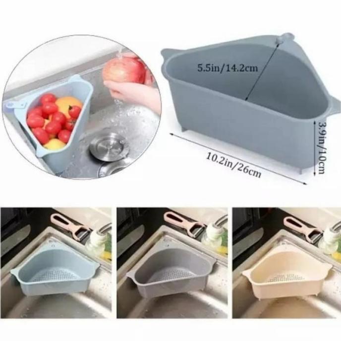 *#*#*#*#] Rak sudut westafel RWS saringan dapur segitiga sink drain basket