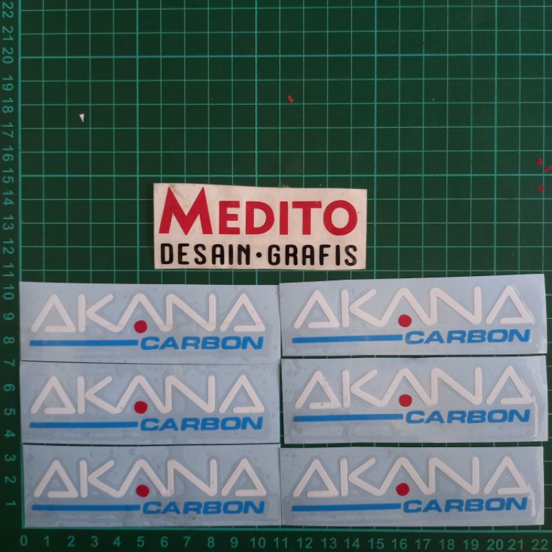 Stiker Cutting Akana Carbon