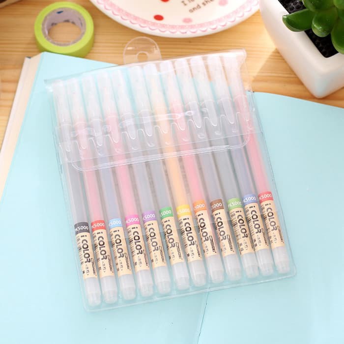 

JUAL ICOLOR GEL INK PEN / PENA TINTA / PULPEN