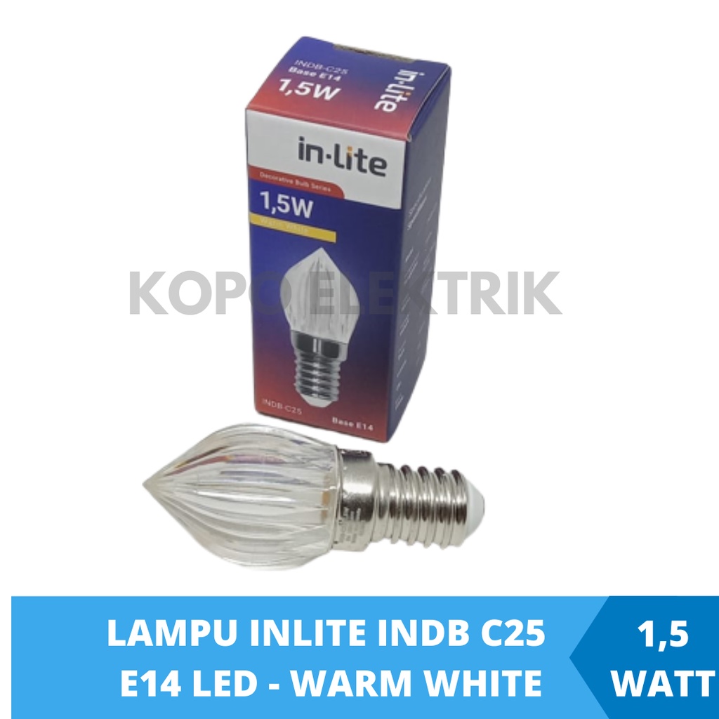 Inlite Lampu LED INDB-C25 1,5 Watt E14