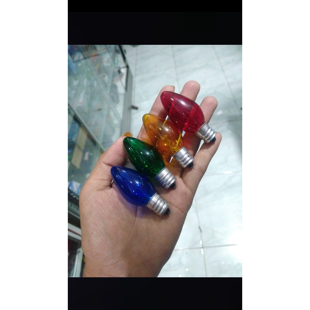 LAMPU HIAS LOMBOK KECIL MWRAH KUNING HIJAU BIRU WARNA WARNI MURAH