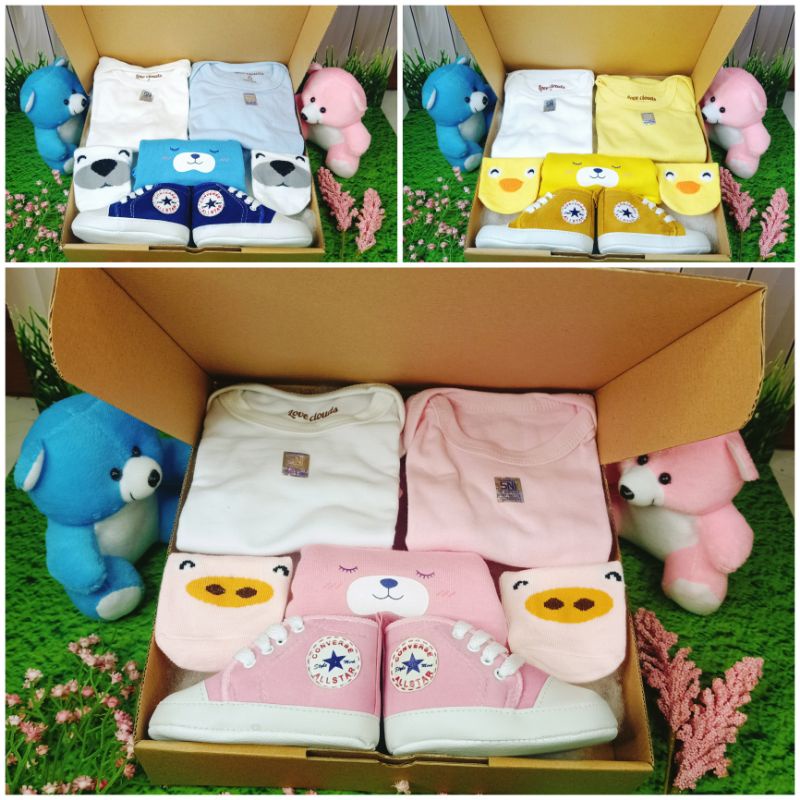 SOUL [Box Baby] Hamper Bayi Kado Lahiran Newborn Paket Set Lengkap  Cute Gift Parcel Real Pict Hampers baby boy and girl Parcel Bayi Laki-laki Perempuan