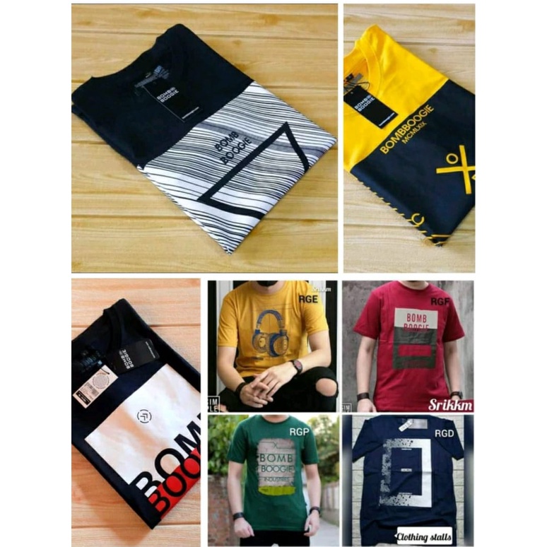 Kaos Bombboogie Terbaru/Kaos Distro Terlaris/T Shirt Bombogie/Baju Bombogie/Kaos Bomboogie Premium T