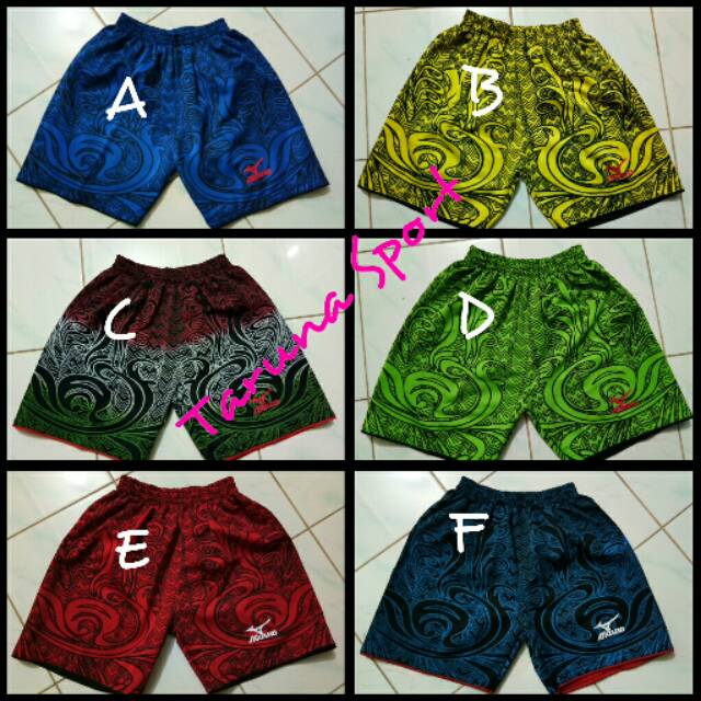  Celana  volly Kolor voli  mizuno full sablon kolor 