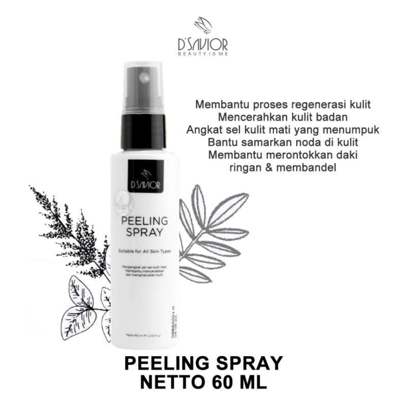 Dsavior Peeling Spray Merontokan Daki dan Memudarkan Bekas Luka Secara Permanen