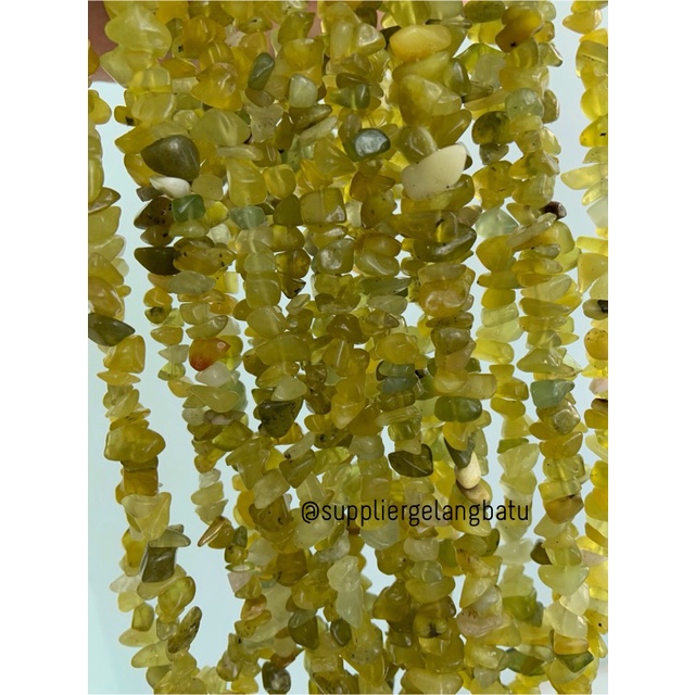 kerikil batu yellow agatis 1cm bahan akik batu campuran aksesoris craf