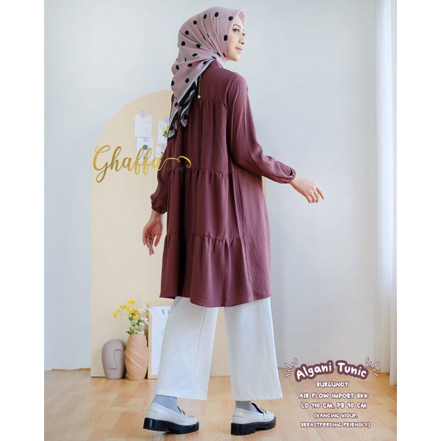 ALGANI TUNIC BY GHAFFA THE LABEL (TUNIK MUSLIMAH) Tunik wanita rekomended