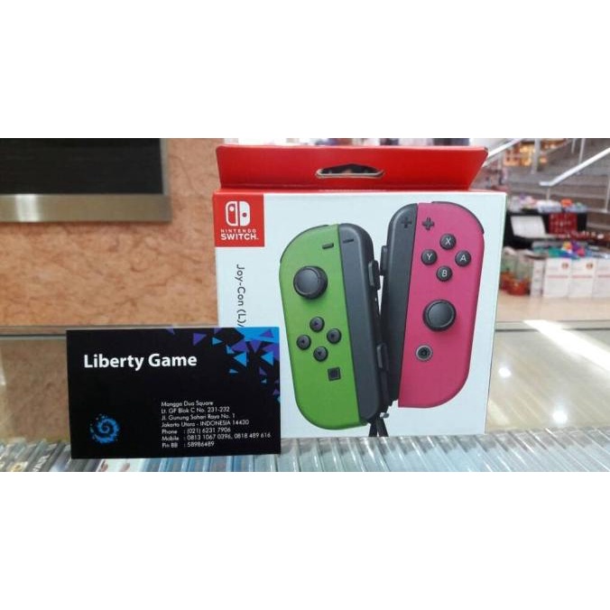 

BAYAR DITEMPAT NINTENDO SWITCH - JOY-CON (L/R) - NEON GREEN/NEON PINK NOTE: *Refund atau retur tidak