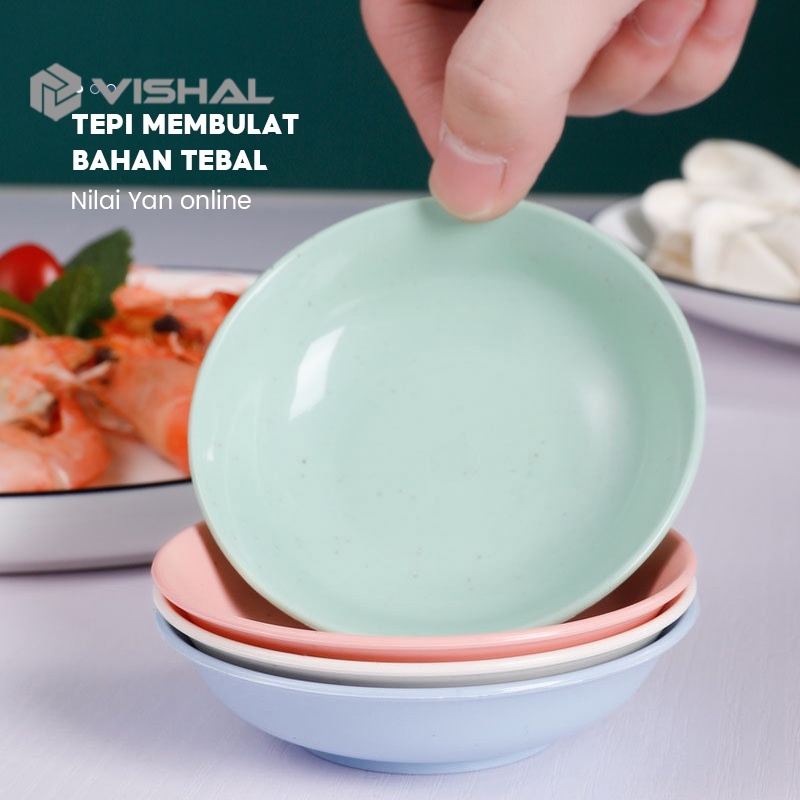 VISHAL Piring Sambal/Tempat Sambel /Tempat Bumbu Saus Mini Sambal Kecap VS-83