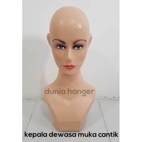 Manekin kepala dewasa untuk display jilbab