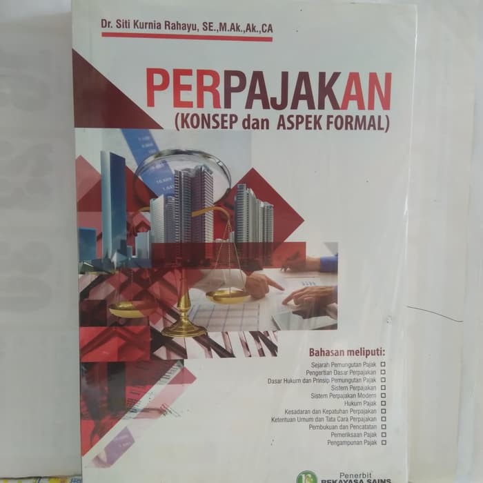 Buku  BUKU PERPAJAKAN KONSEP DAN ASPEK FORMAL SITI KURNIA RAHAYU