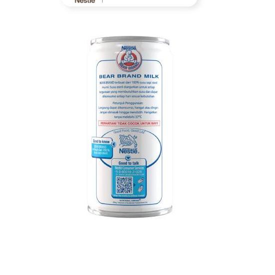 

[KODE PRODUK 23] Bear Brand RTD Milk Tin Multipack 189 ml x 6 pcs - FREE Lanyard + Card holder TERMU