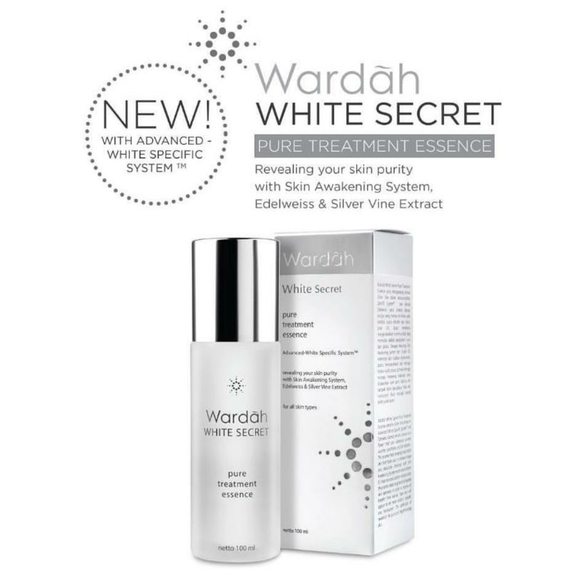 Wardah White Secret Pure Treatment Essence 100ml - Essence Wardah