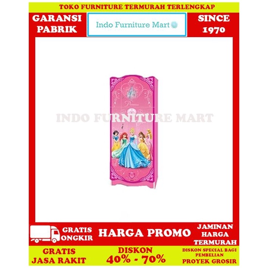Lemari Pakaian Minimalis Baju Anak Kea Panel Princess