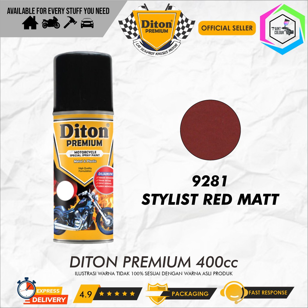 Diton PREMIUM 9281* Stylist Red Matt Cat Semprot