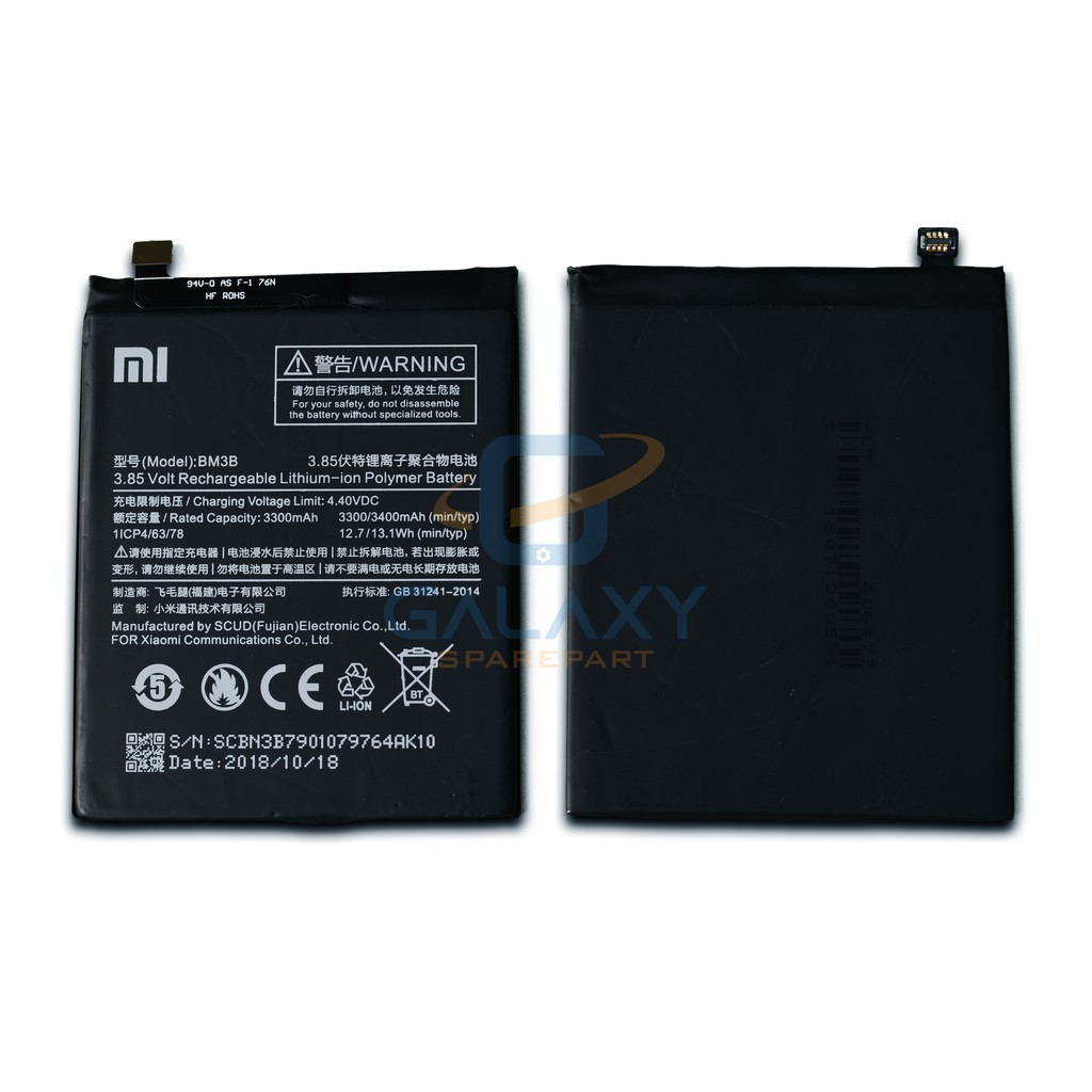 BATRE - BATERAI XIAOMI MI MIX 2 / MI MIX2 / BM3B / BATRE XIAOMI MI MIX2 / MI MIX 2 / BM-3B ORIGINAL