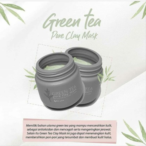 MS GLOW GREEN TEA CLAY MASK 100GR