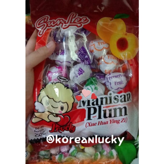 

IMLEK MANISAN PLUM PERMEN SUN LEE LOVELY 250 GRAM natal tahun baru hampers cny