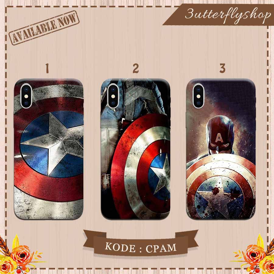 Captain America case Oppo Vivo Realme Redmi Xiaomi Samsung iphone