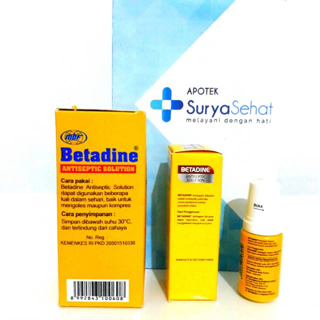 Betadine Antiseptik Solution 5ml 15ml 60ml - Betadine