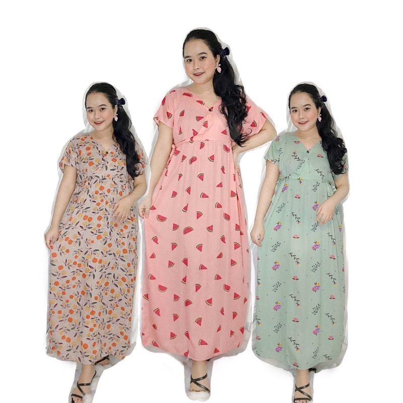 JISOO LONG KIMONO DRESS/DASTER KIMONO/KIMONO HOME DRESS/DASTER BUSUI/DASTER BUMIL/HOME DRESS RAYON/D