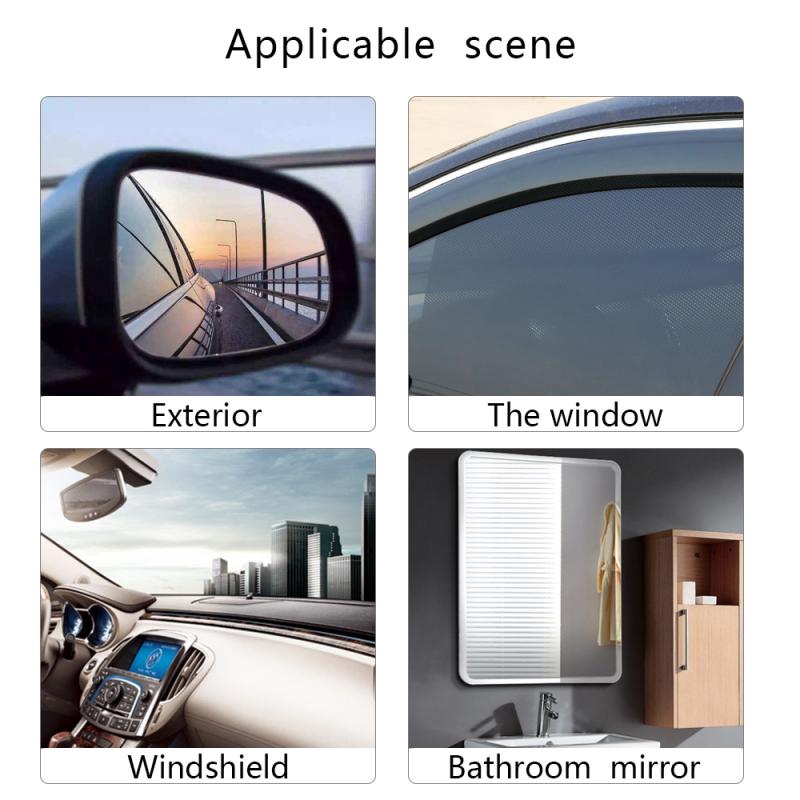 1Pair Car Rearview Mirror Film,Waterproof Anti-Fog Film,Side Window Glass Anti-glare Film Cover