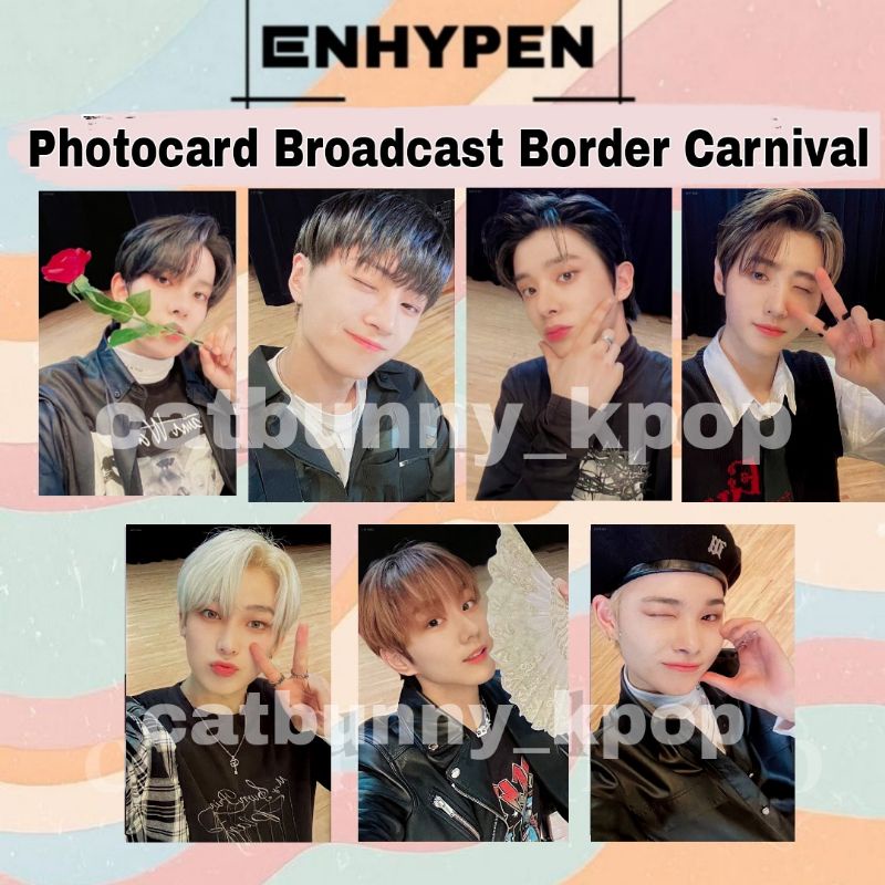 Photocard Broadcast Enhypen Border Day Carnival Unofficial