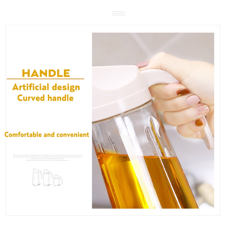 1pcs Cooking Seasoning Bottle Dispenser Sauce Bottle Glass Storage Bottles for Oil Vinegar