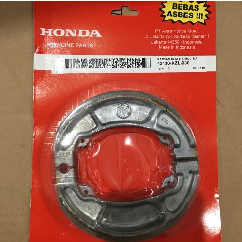 PAKET KAMPAS REM DEPAN BELAKANG HONDA BEAT SCOOPY VARIO 125 F1 KVB KZL