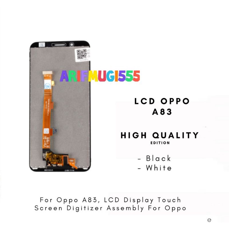 LCD Oppo A83 Fullset Touchscreen Contras Original