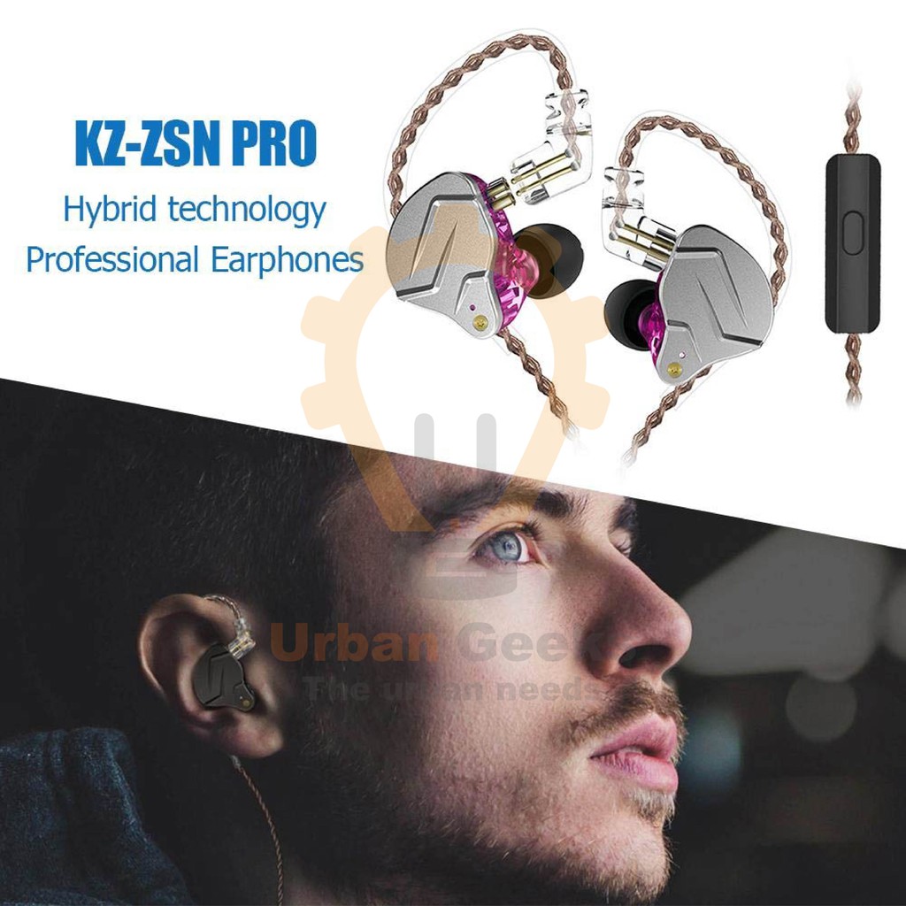 Headset IEM KZ ZSN PRO | KZ ZSN Pro | Earphone with MIC In Ear Bass Hifi