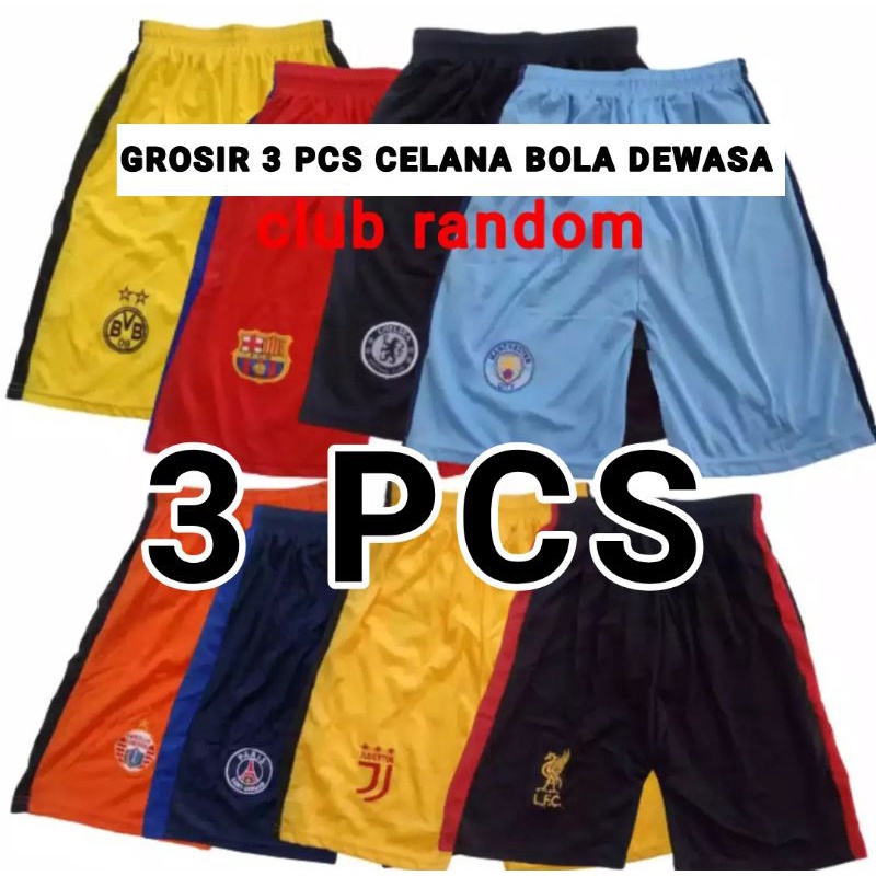 GROSIR 3 PCS CELANA BOLA DEWASA / CELANA OLAHRAGA / CELANA TERBARU / REMAJA