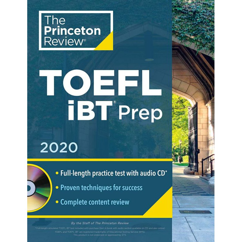 Princeton Review TOEFL iBT Prep with Audio CD, 2020: Practice Test + Audio CD + Strategies & Review